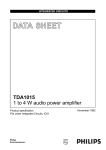 Philips TDA1015 User's Manual
