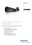 Philips SoundBar HTS6120/98 User's Manual
