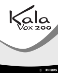 Philips KALA Vox 200 User's Manual