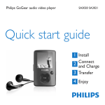 Philips GoGear SA3021 User's Manual