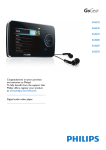 Philips GOGEAR-MEDIESPELARE SA5295 User's Manual