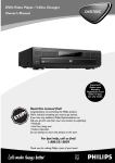 Philips DVD783C User's Manual