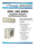 Philips Comfort-Cire AMC 25 User's Manual