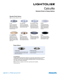 Philips Calculite Standard Finish & Flange Options User's Manual