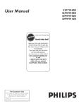 Philips 30PW9110D User's Manual