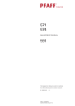 Pfaff 574 User's Manual