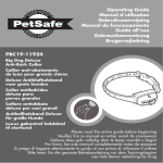 Petsafe Electric Pet Fence PBC 19-11924 User's Manual