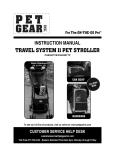PetGear Travel System II User's Manual