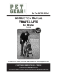 PetGear Travel Lite User's Manual