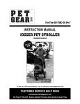 PetGear Jogger User's Manual
