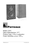 Perreaux CR50 User's Manual