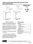 Perlick F24N User's Manual