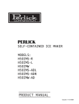 Perlick H50IMW User's Manual