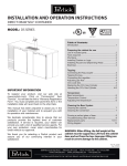 Perlick DS User's Manual