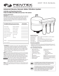 Pentek RO-3000 User's Manual