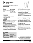 Pentek NSF US-1000 User's Manual