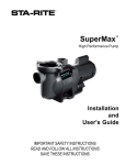 Pentair SuperMax User's Manual
