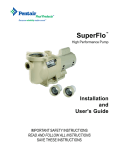 Pentair SuperFlo High Performance Pump User's Manual