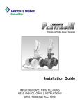 Pentair Side Pool Cleaner User's Manual