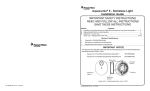 Pentair Nicheless Light AquaLumin II User's Manual