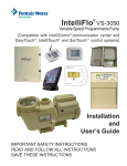 Pentair INTELLIFLO VS-3050 User's Manual