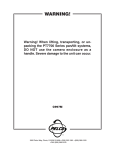 Pelco PT7700 User's Manual
