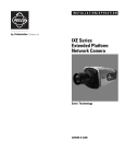 Pelco Extended Platform Network Camera IXE User's Manual