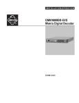 Pelco CM9700MDD-EVS User's Manual