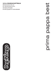 Peg Perego Prima Pappa Best User's Manual