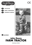 Peg Perego John Deere Farm Tractor with Trailer User's Manual