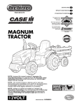 Peg Perego Case IH Magnum Tractor User's Manual