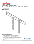 Peerless Industries SUF650P User's Manual
