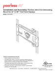 Peerless Industries SUA746PU User's Manual