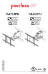 Peerless Industries SA761PU User's Manual