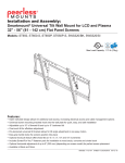 Peerless Industries SMARTMOUNT SWS320/SI User's Manual