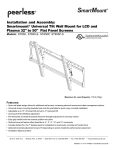 Peerless Industries SMARTMOUNT ST650-S User's Manual