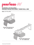 Peerless Industries UST-WallArm3 User's Manual