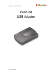 PeerCall USB Adaptor User's Manual
