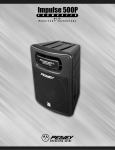 Peavey Impulse 500 User's Manual