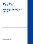 PayPal XMLPay - 2009 Developer's Guide