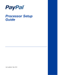 PayPal Processor - 2013 Setup Guide