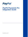 PayPal Pro - 2012 Integration Guide