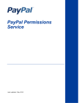 PayPal Permissions Service - 2012 User's Guide