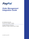 PayPal Order Management - 2005 Integration Guide