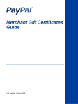 PayPal Merchant - 2009 Gift Certificates Guide