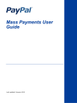 PayPal Mass Payment - 2013 User Guide