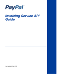 PayPal Invoicing - 2012 User Guide