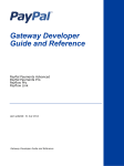 PayPal Gateway - 2012 Developer's Guide