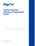 PayPal Express Checkout - 2012 Integration Guide