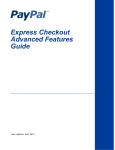 PayPal Express Checkout - 2012 Advanced Features Guide